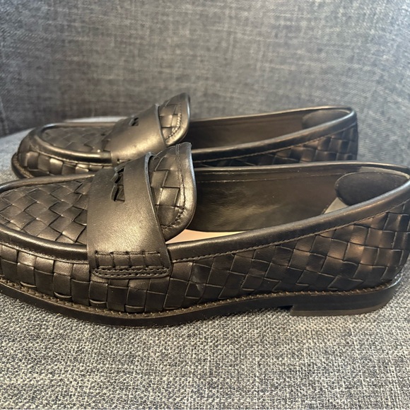 Loeffler Randall Black Woven Loafers - Picture 4 of 11